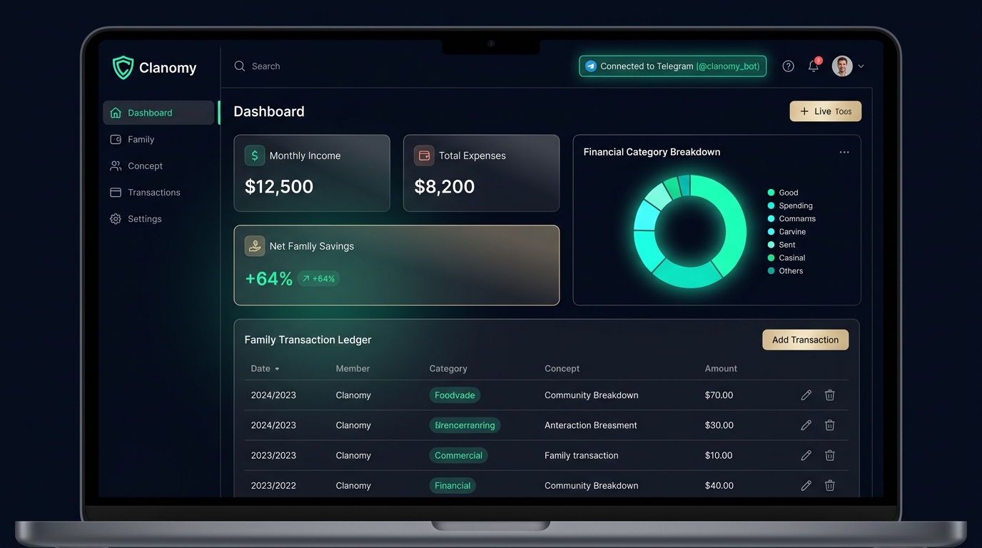 Clanomy Web Studio Dashboard Preview